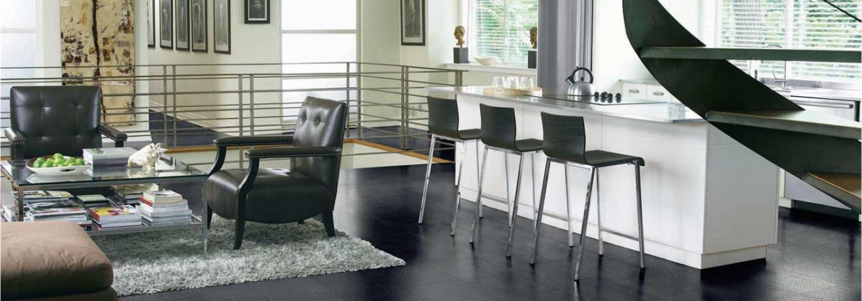 leather flooring Washington DC luxury home interior