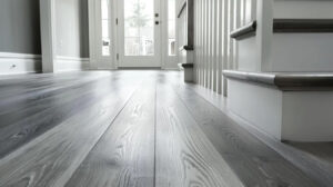 gray hardwood floors Bethesda MD luxury home interior design