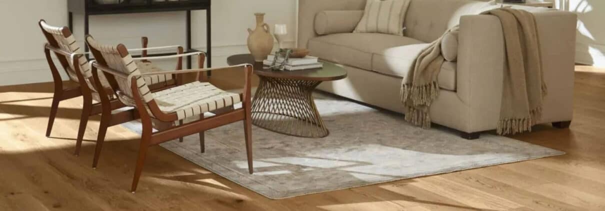 Living room with hardwood floors