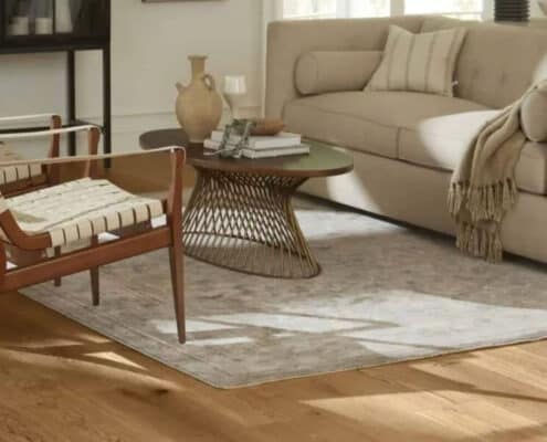 Living room with hardwood floors