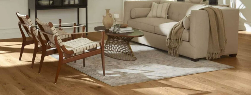 Living room with hardwood floors