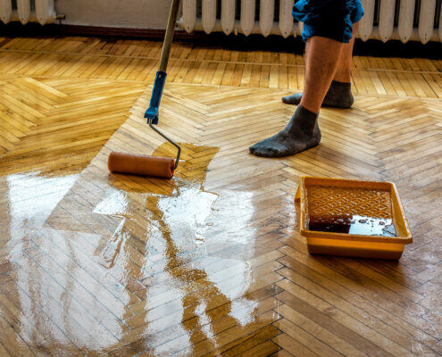 hardwood floor finish protection